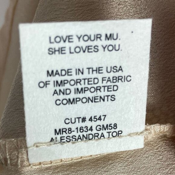 NWT Show Me Your Mumu Alessandra Halter Top Gold Mesh Size Medium New With Tags - Picture 10 of 14